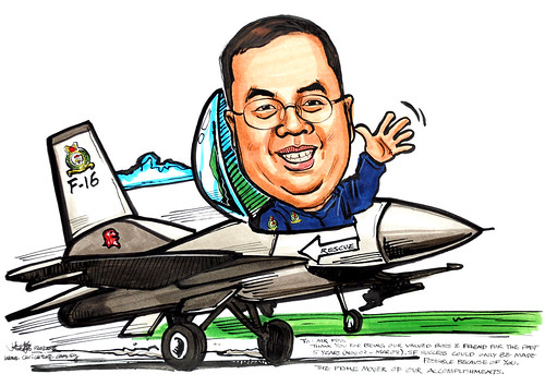 Caricature Singapore Air Force 020308