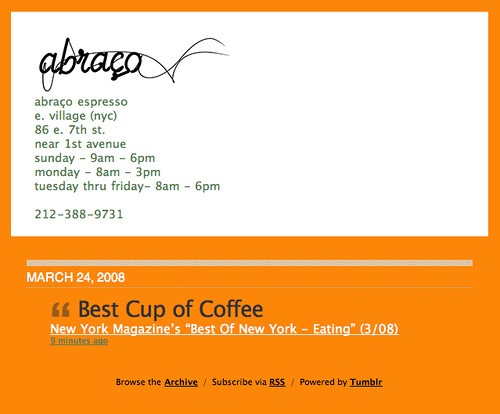 Abraço Espresso — Best Cup of Coffee in New York