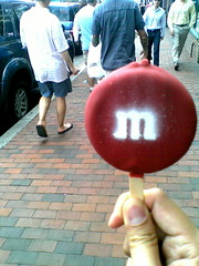 m&m ice cream bar