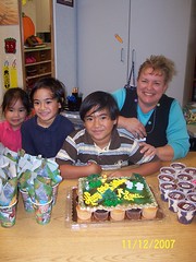 with Reanna, Troy and Lance's teacher, Mrs. Rasmussen