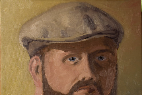 self portrait in oil