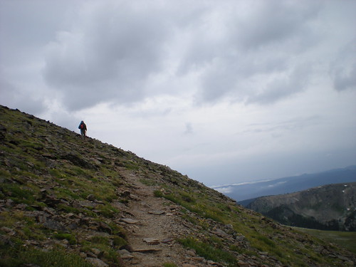 Dennis Hiking up the Side of Mt. Ida