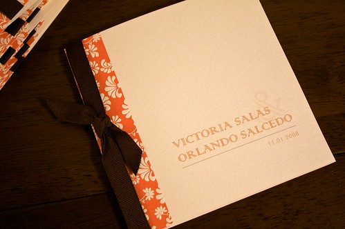 Victoria & Orlando Wedding Program