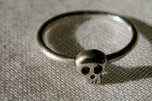 Babyskull ring by Michelle Chang