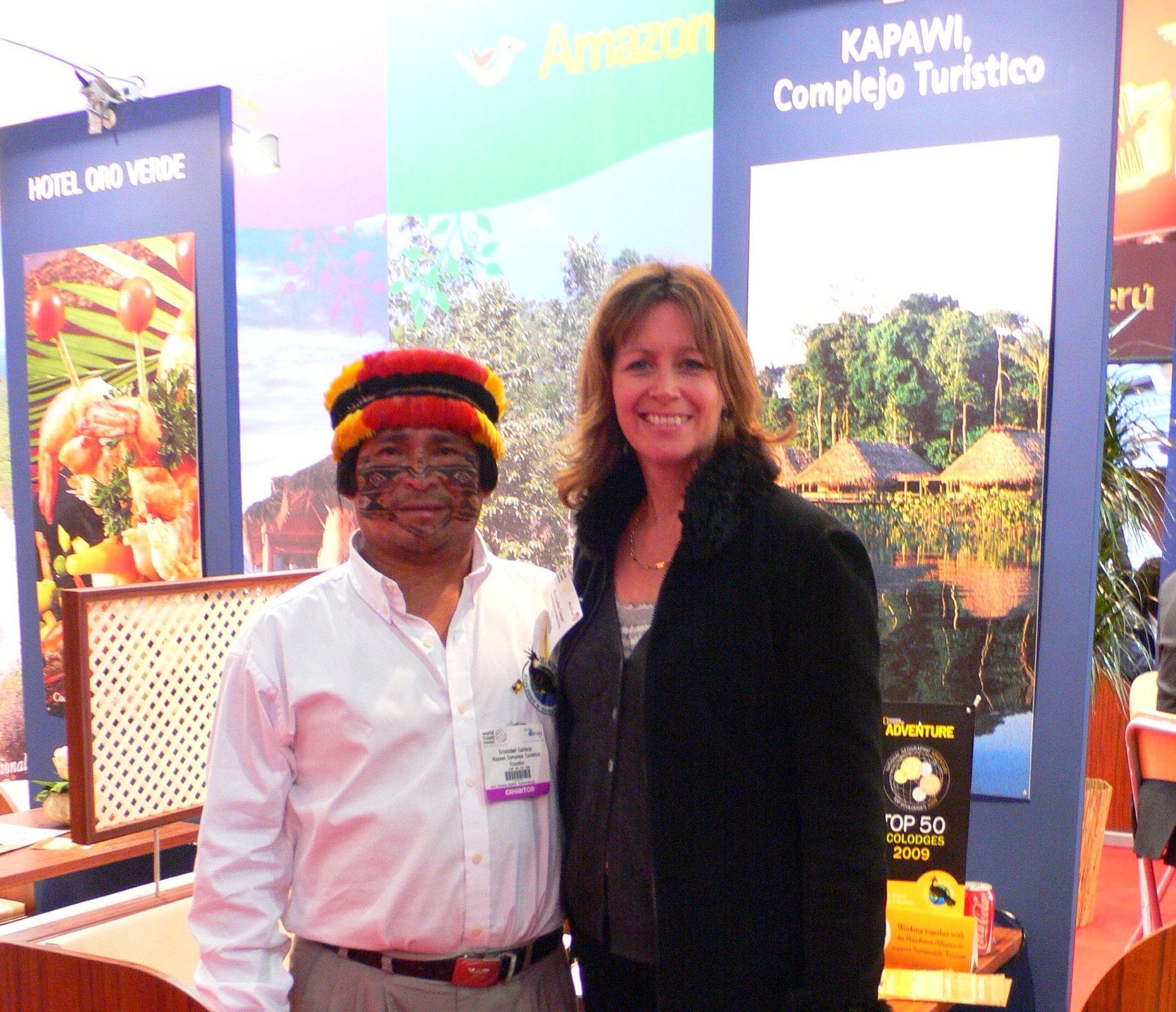 On the Kapawi stand at the World Travel Market, London