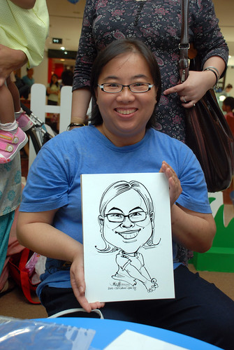 caricature live sketching for West Coast Plaza day 1 - 23