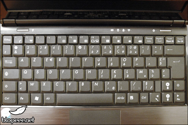 le clavier francais de l eeepc 1002ha cnet france