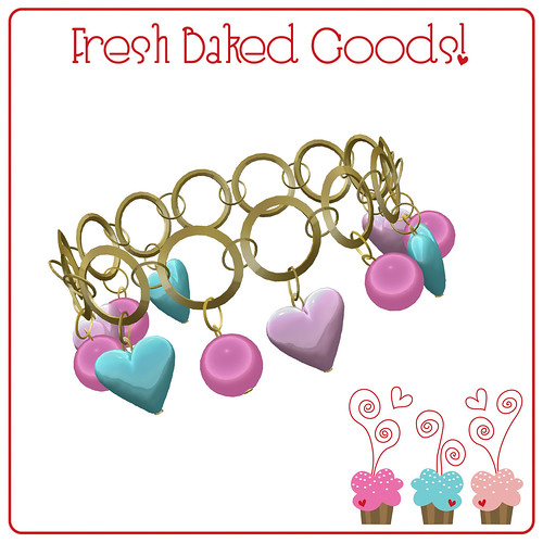 ~*Fresh Baked Goods*~ NEW FREEBIE Signature Color Gold Charm Bracelet