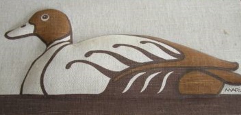 Marushka - mallard duck (browns, stuffed)