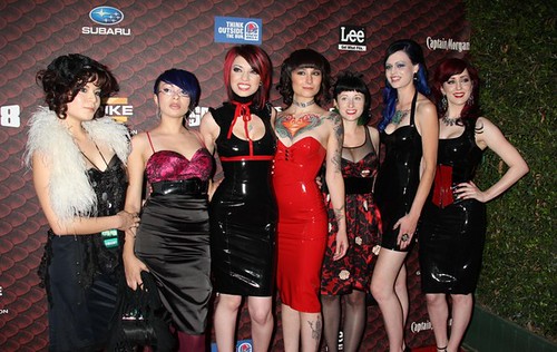 Rocking the red carpet at the Scream Awards