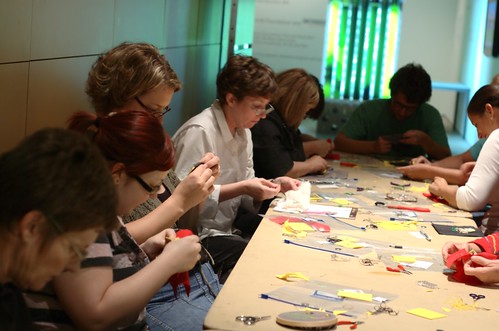 Becky Stern's Soft Circuit Embroidery Workshop @ SMoCA