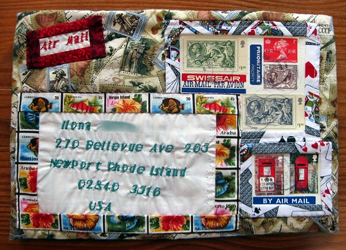 Amazing hand-sewn mail art!