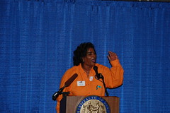 Tayna speaks at the rally (by Kentuckians for the Commonwealth)