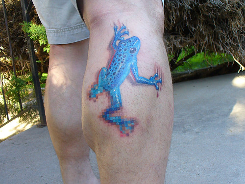 Frog tattoos are highly symbolic but also really cute and funny.