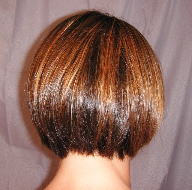 Caramel Highlights for Brown Hair : Short Straight Hairstyle