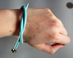 aqua needle bracelet
