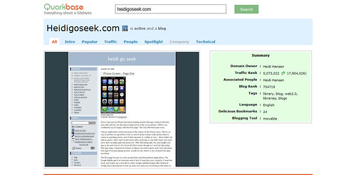 Quarkbase Screenshot of heidigoseek.com