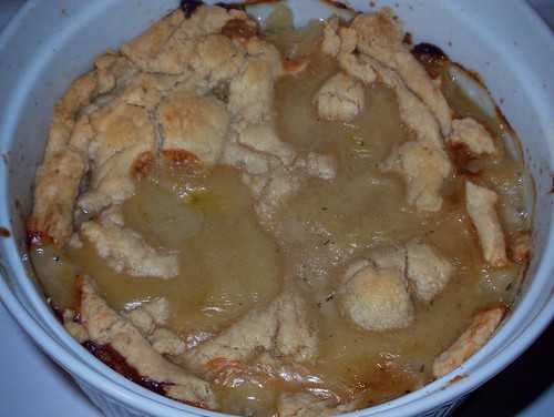 chicken pot pie baked