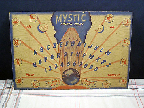 Vintage Columbia JSW Mystic Answer Ouija Board 1944
