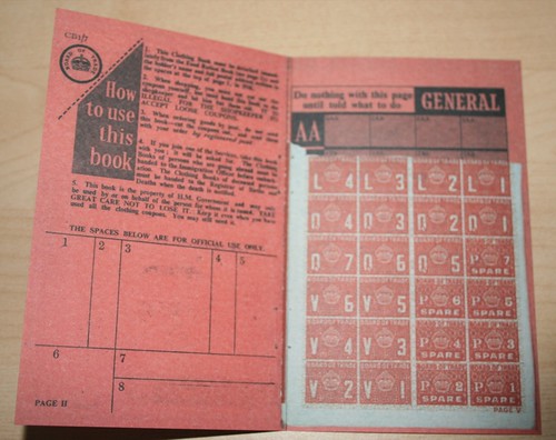 Clothing ration book