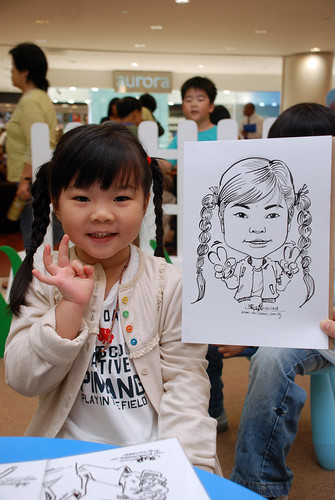 caricature live sketching for West Coast Plaza day 2 - 2