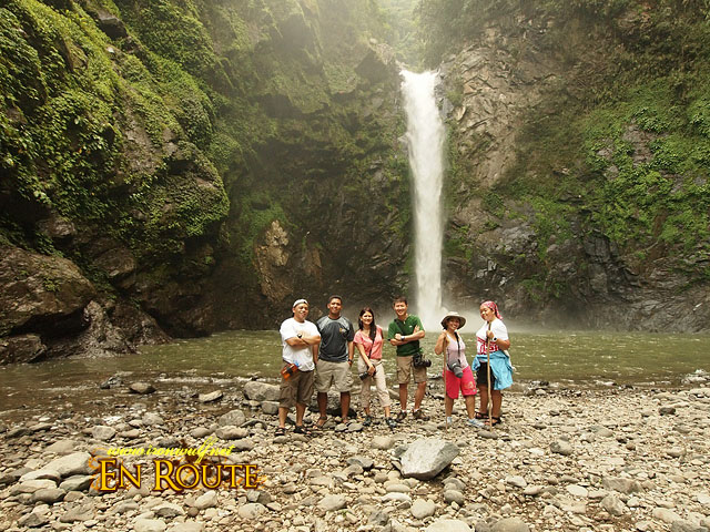 The group at Tappia Falls, Batad