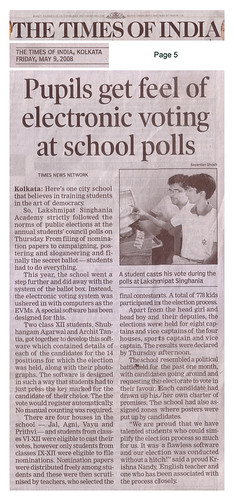 Times of India News Article