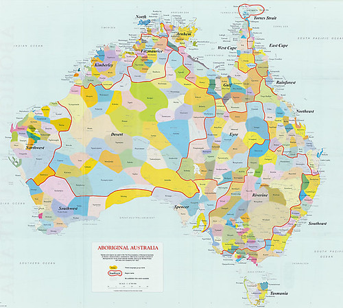 Carte australienne aborigene