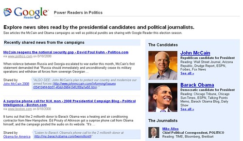 Power Readers in Politics