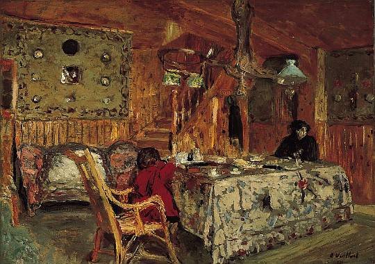 Edouard Vuillard, Denise Natanson and Marcelle Aron in the Summer House at Villerville, Normandy 1910