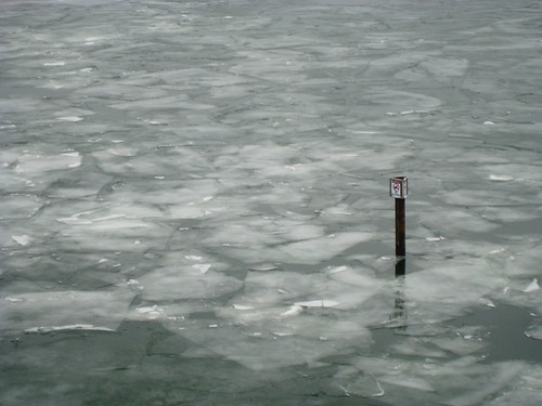 Ice on Lake Michigan
