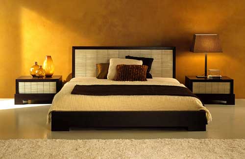 Choice of color decorating bedroom interior design