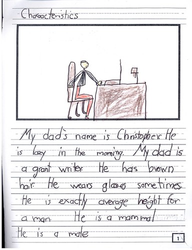 Julia's Father's Day book: page 1