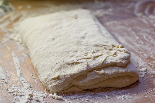 Folded Focaccia Dough