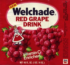 Welchade Red Grape label