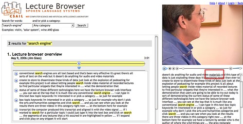 MIT lecture browser