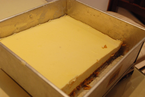Cheesecake in a tin