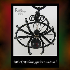 Black Widow Spider Pendant