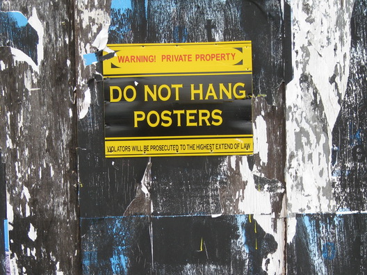 Do Not Hang Posters
