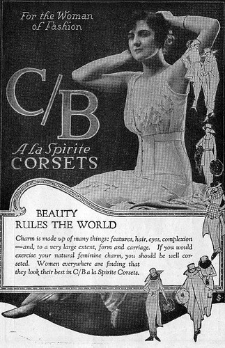 This ad for C B a la Spirite Corsets is from the early 1920s