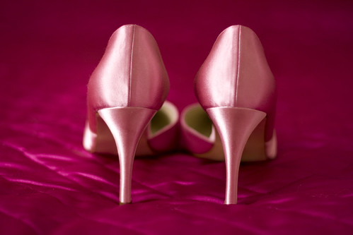 Hot pink wedding shoes - Pink make wedding shoes