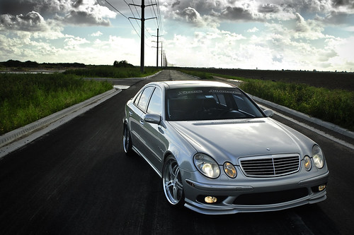 Mercedes E55 on 360 Forged Spec 5ive 