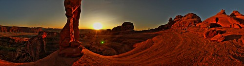 jackan_a님이 촬영한 'nuther delicate arch sunset panorama.