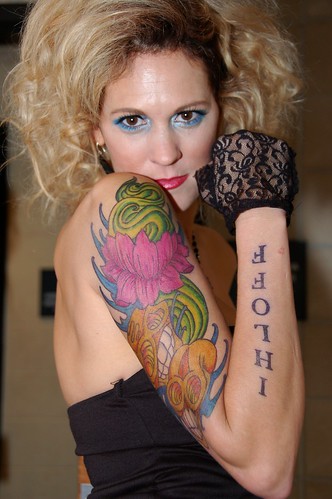 Sharpie Tattooed Model. This tattoo is entirely sharpie.took the artist 