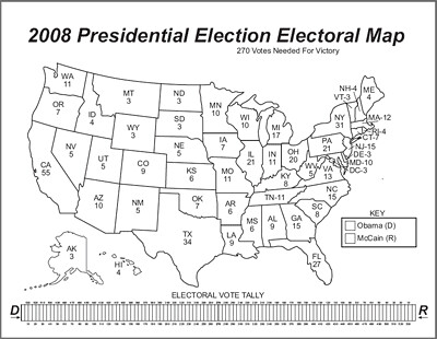 2008 Electoral Map
