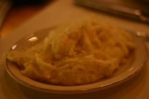 Mashed potatoes, with extra garlic