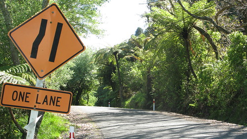 Quiet country roads near Onewhero, New Zealand