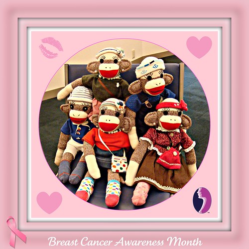 Sock Monkeys in Japan "Think Pink for the Cure"