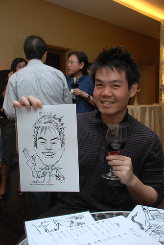 Caricature live sketching for Far East Organisation SPH Media Night The Miro 7