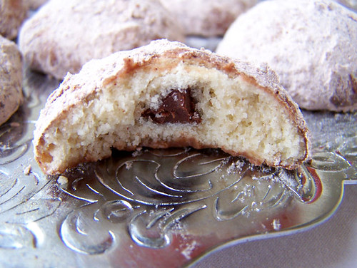 ChocolateFilled Mexican Wedding Cookies The recipe recommends a chunk of 